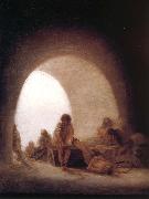 Francisco Goya Prison interior painting